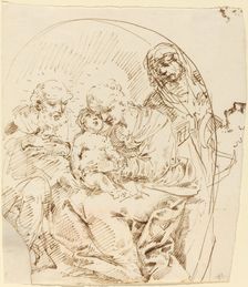 Holy Family with Saint Anne and Female Head in Profile. Creator: Donato Creti
