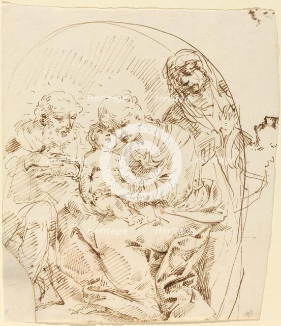 Holy Family with Saint Anne and Female Head in Profile. Creator: Donato Creti.