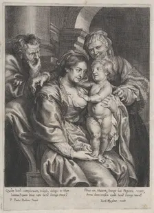 Holy Family with Saint Anne, ca. 1620-70., ca. 1620-70. Creator: Paulus Pontius