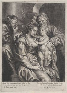 Holy Family with Saint Anne, ca. 1620-70., ca. 1620-70. Creator: Paulus Pontius