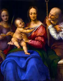 Holy Family with Saint Catherine 1515-1520. Creator: Cesare da Sesto (1477-1523)