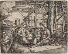 Holy Family with Saint Elizabeth and the Infant Saint John the Baptist, c. 1499/1501. Creator: Jacopo de Barbari