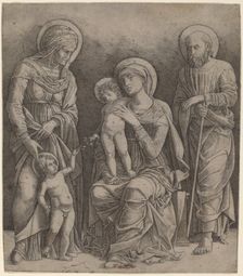 Holy Family with Saint Elizabeth and the Infant Saint John, c. 1495/1505. Creator: Giovanni Antonio da Brescia