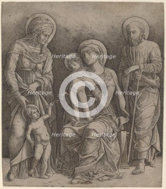 Holy Family with Saint Elizabeth and the Infant Saint John, c. 1495/1505. Creator: Giovanni Antonio da Brescia.