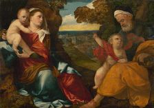 Holy Family with Saint John the Baptist, 1528. Creator: Bonifacio de Pitati