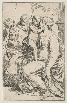 Holy Family with Saint John the Baptist, copy in reverse after Cantarini, ca. 1640-1642 or after. Creator: Unknown