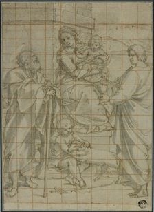 Holy Family with Saint John the Evangelist and the Infant John the Baptist, n.d. Creator: Bartolomeo Cesi