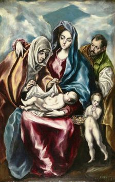 Holy Family with Saints, c1595. Creator: El Greco