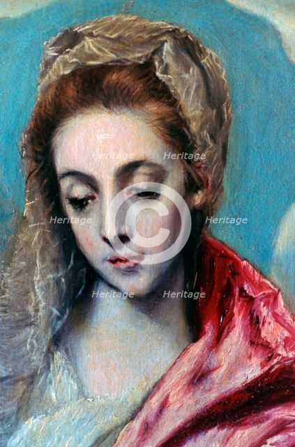'Holy Family with St Anne' (detail), c1590-1595. Artist: El Greco