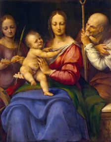 Holy Family with St Catherine, 1517. Creator: Cesare da Sesto