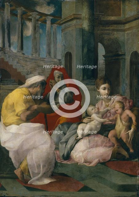 Holy Family with St Elizabeth, 1541. Creator: Francesco Primaticcio.