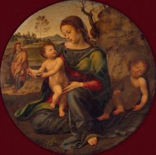 Holy Family with St John the Baptist, 1520. Creator: Giuliano Bugiardini
