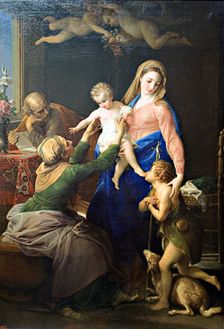 Holy Family with Sts Elizabeth and John the Baptist, 1777. Creator: Pompeo Batoni