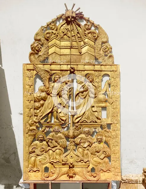 Holy Gates from the first half of the eighteenth century, Museum inventory number 1824...1911. Creator: Sergey Mikhaylovich Prokudin-Gorsky.