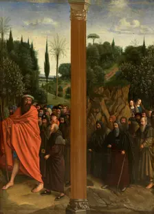 Holy Hermits and Holy Pilgrims, c1430s. Creator: Jan van Eyck