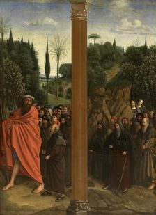Holy Hermits and Holy Pilgrims, c1430s. Creator: Jan van Eyck