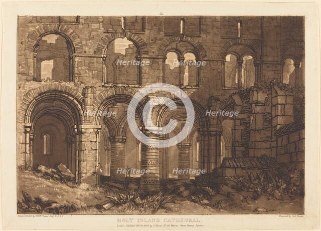Holy Island Cathedral, published 1808. Creator: JMW Turner.