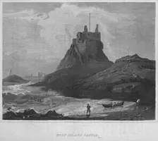 Holy Island Castle 1814. Artist: John Greig