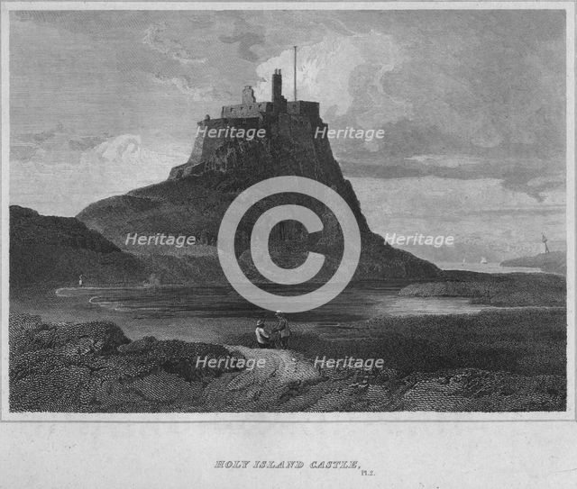 'Holy Island Castle', 1814. Artist: John Greig.