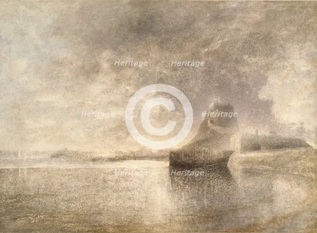 Holy Island Castle, Northumbria, c1882-3. Artist: Alfred William Hunt.