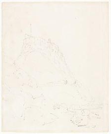 Holy Island Castle, Durham, n.d. Creator: Thomas Girtin