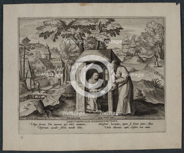 Holy Jerome. Creator: Hans Collaert (Flemish, 1566-1628).