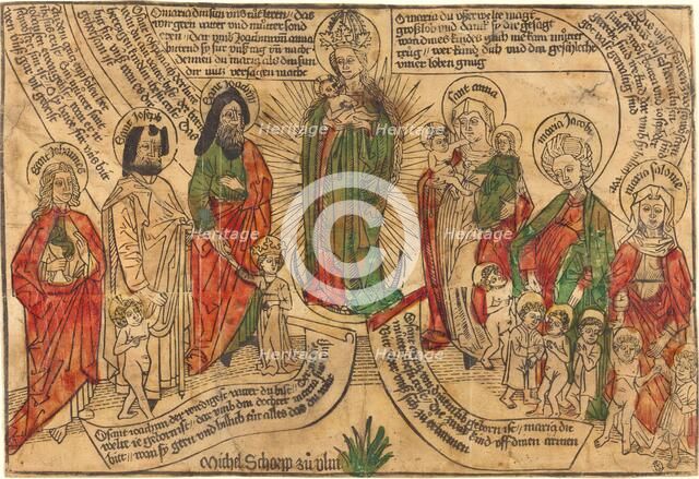 Holy Kinship, 1490/1500. Creator: Unknown.