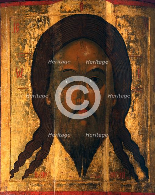 Holy Mandylion (The Vernicle), 1447.  Creator: Russian icon.