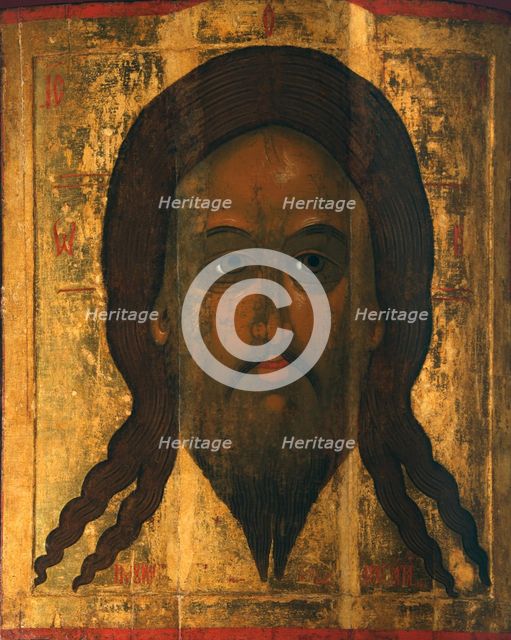 Holy Mandylion (The Vernicle), 1447. Artist: Russian icon  