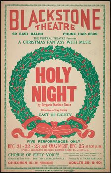 Holy Night, Chicago, 1937. Creator: Unknown