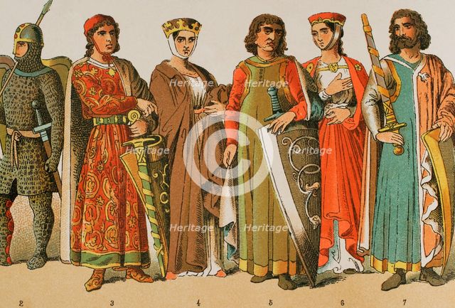 Holy Roman Empire, 1000-1100, (1884).  Creator: Unknown.