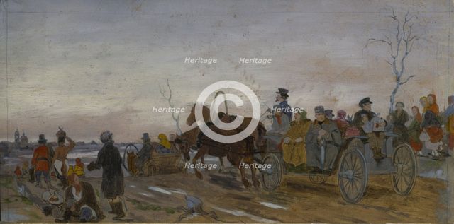 Holy Saturday Evening, End 1860s-Early 1870s. Artist: Perov, Vasili Grigoryevich (1834-1882)