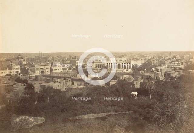 Holy Sikh Tank and Golden Temple at Amritsar, 1858-61. Creator: Unknown.