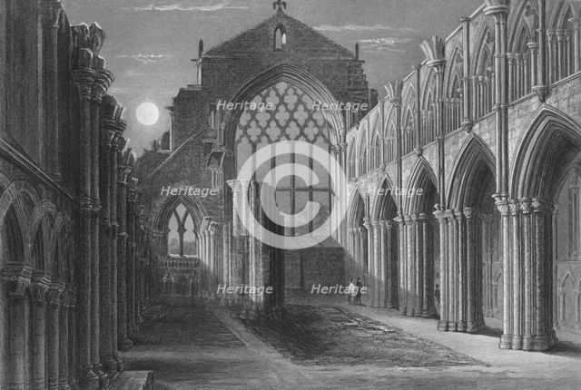 'Holyrood Chapel, Edinburgh', 1859. Artist: William Miller.