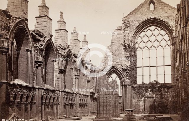 Holyrood Chapel, Edinburgh, 1874. Creator: George Washington Wilson.