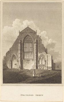Holyrood Abbey, 19th century. Creator: Unknown