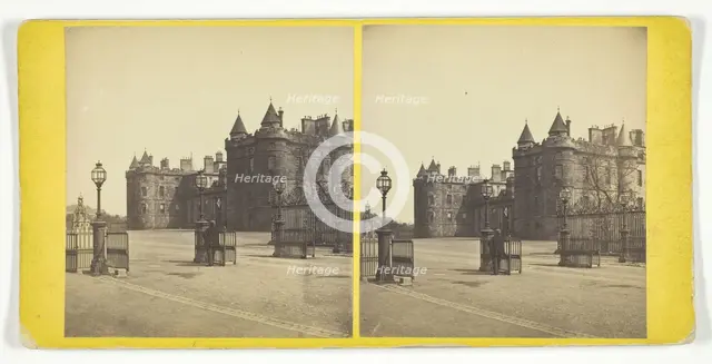 Holyrood Palace, Mid 19th century. Creator: George Washington Wilson.