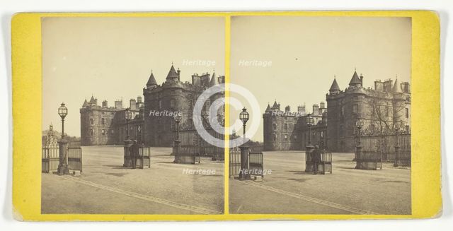 Holyrood Palace, Mid 19th century. Creator: George Washington Wilson.