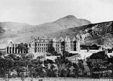 Holyrood Palace and Arthur's Seat and Holyrood Abbey, Edinburgh, 1900. Creator: Unknown