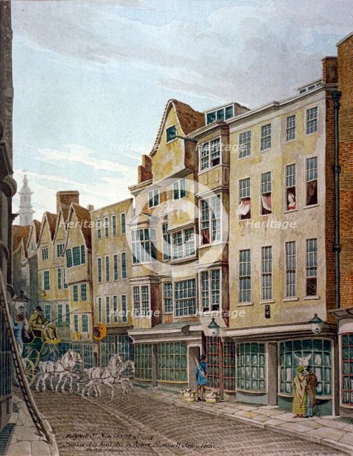 Holywell Street, Westminster, London, 1816. Artist: Robert Blemmell Schnebbelie