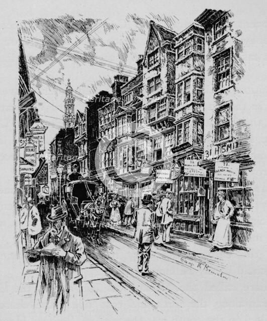 Holywell Street, Westminster, London, c1890 (1911). Artist: Unknown.