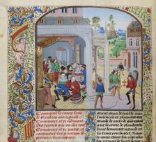 Homage of Louis II of Male by a deputation of Ghent, ca 1470-1475. Creator: Liédet, Loyset (1420-1479)
