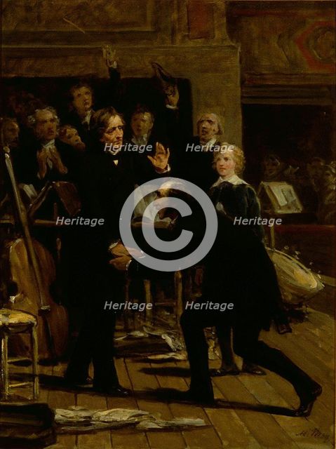 Homage of Paganini to Berlioz at the concert of December 16, 1838.