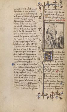 Homage Paid to Richard II; Chronique de Normandie, about 1400-1415. Creator: Unknown