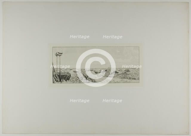 Homage, plate six from A Glove, 1881. Creator: Max Klinger.