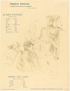 Homage to Moliere (Hommage à Molière), 1897. Creator: Henri de Toulouse-Lautrec