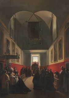Homage to a Bishop, 1839. Creator: François Marius Granet (French, 1775-1849)