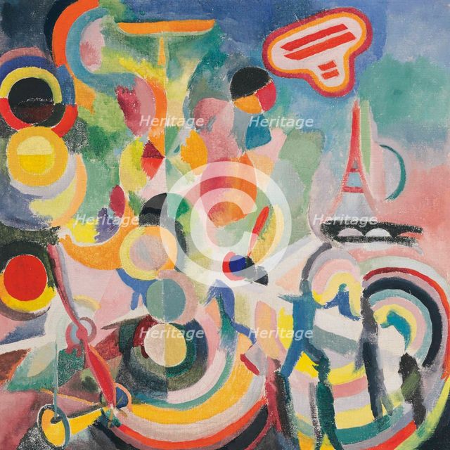 Homage to Blériot (study), 1914. Creator: Delaunay, Robert (1885-1941).