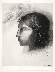 Homage to Goya: Upon Awakening I Saw the Goddess of the Intelligible…, 1885. Creator: Odilon Redon (French, 1840-1916); Lemercier & Cie.