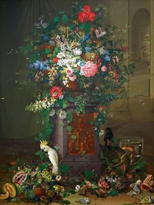 Homage to Jacquin ("Jacquin's Monument"), 1821-1822. Creator: Johann Knapp